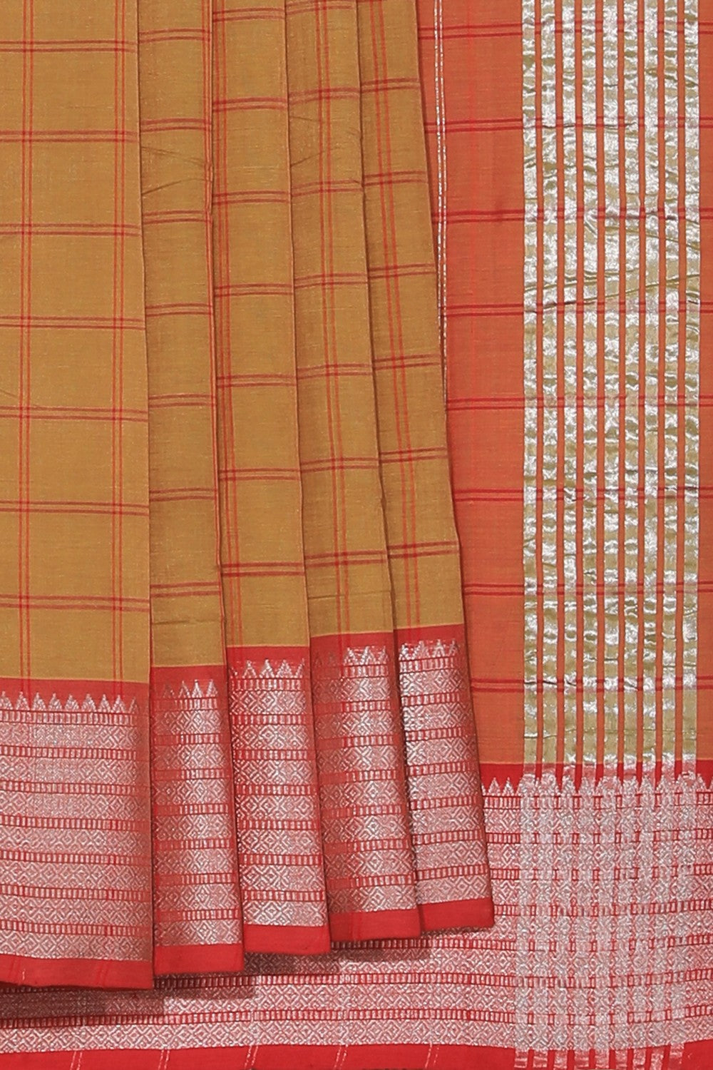 Collection of Mangalgiri Green Saree in a gallery layout