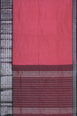 Image of Mangalgiri Silk Pink Saree