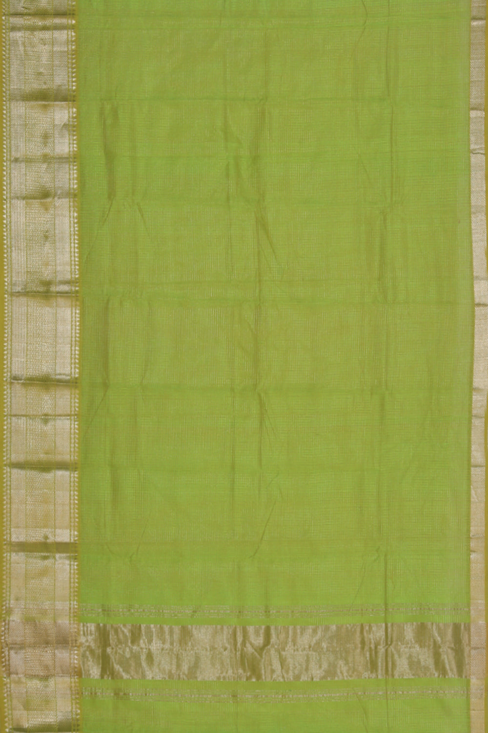 Mangalgiri Silk Spring Green Saree