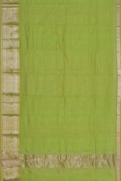 Image of Mangalgiri Silk Spring Green Saree