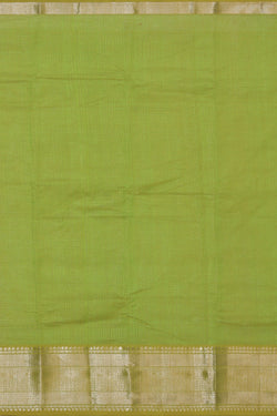 Image of Mangalgiri Silk Spring Green Saree