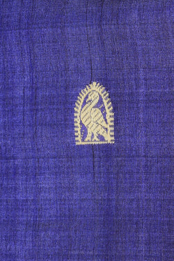 Collection of Tussar Silk Purple Saree in a gallery layout