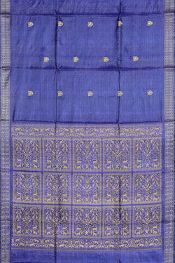 Collection of Tussar Silk Purple Saree in a gallery layout