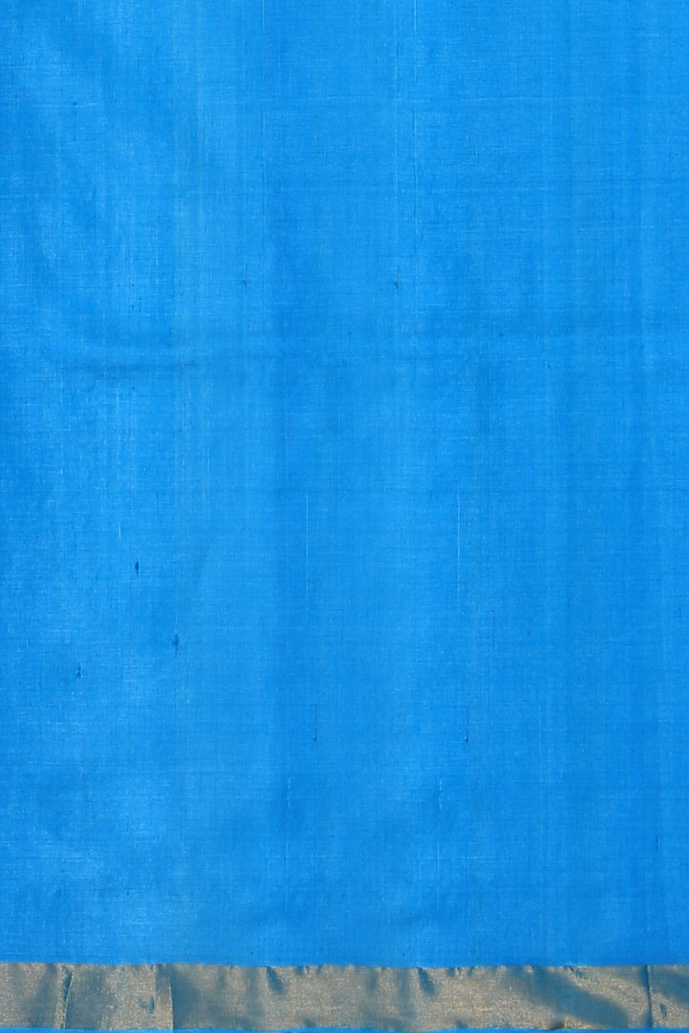 Image of Tussar Silk Blue Saree