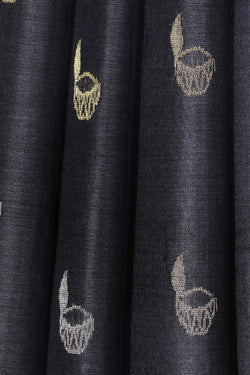 Image of Tussar Silk Grey Saree