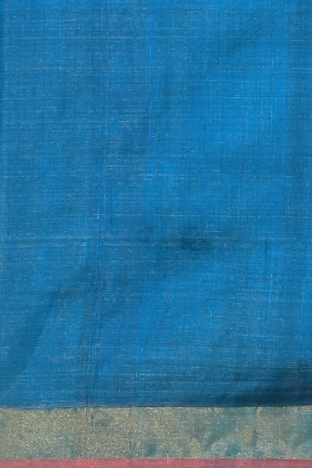 Image of Tussar Silk Blue Saree