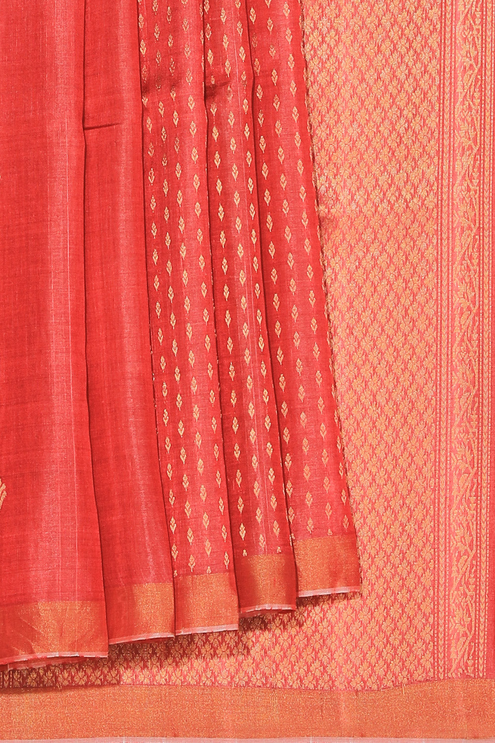 Collection of Tussar Silk Fuchsia Pink Saree in a gallery layout