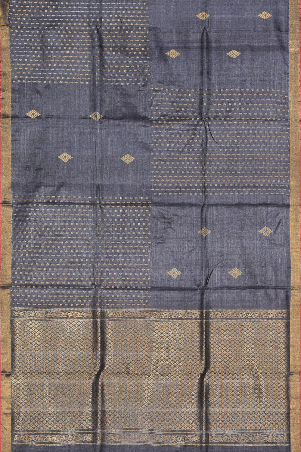 Collection of Tussar Silk Grey Saree in a gallery layout