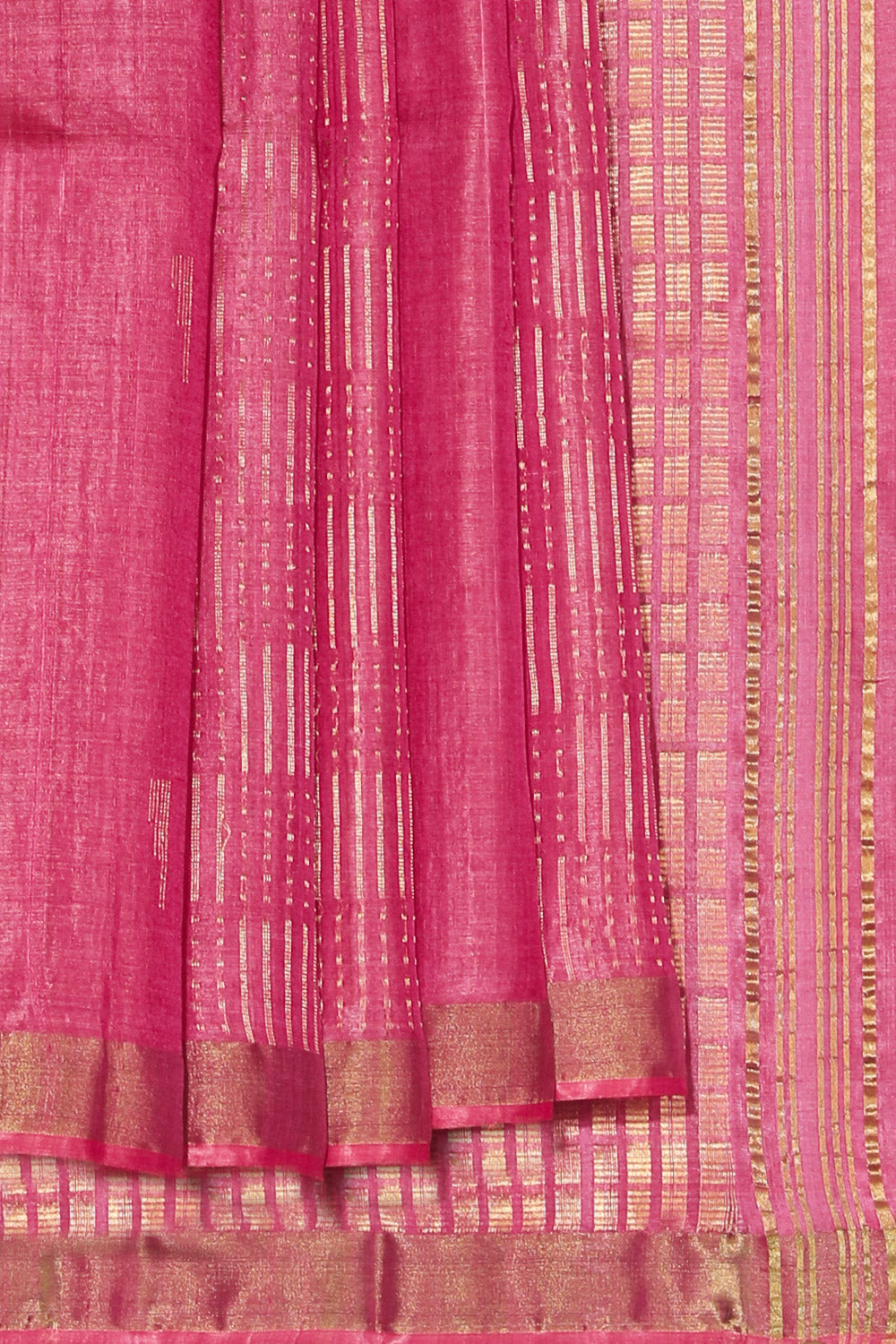 Collection of Tussar Silk Pink Saree in a gallery layout