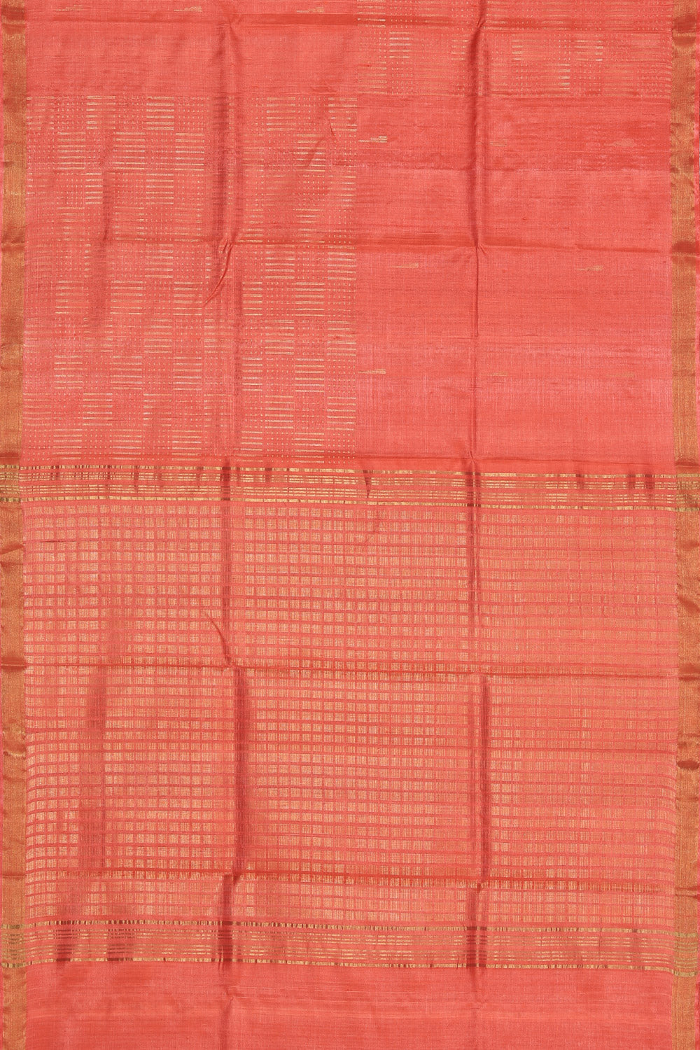 Collection of Tussar Silk Peach Saree in a gallery layout