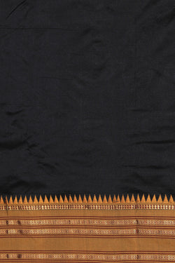 Image of Narayanpet Silk Black Saree