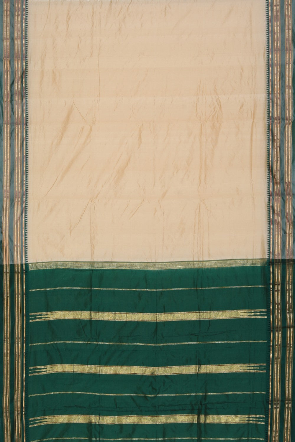 Image of Narayanpet Silk Beige Saree