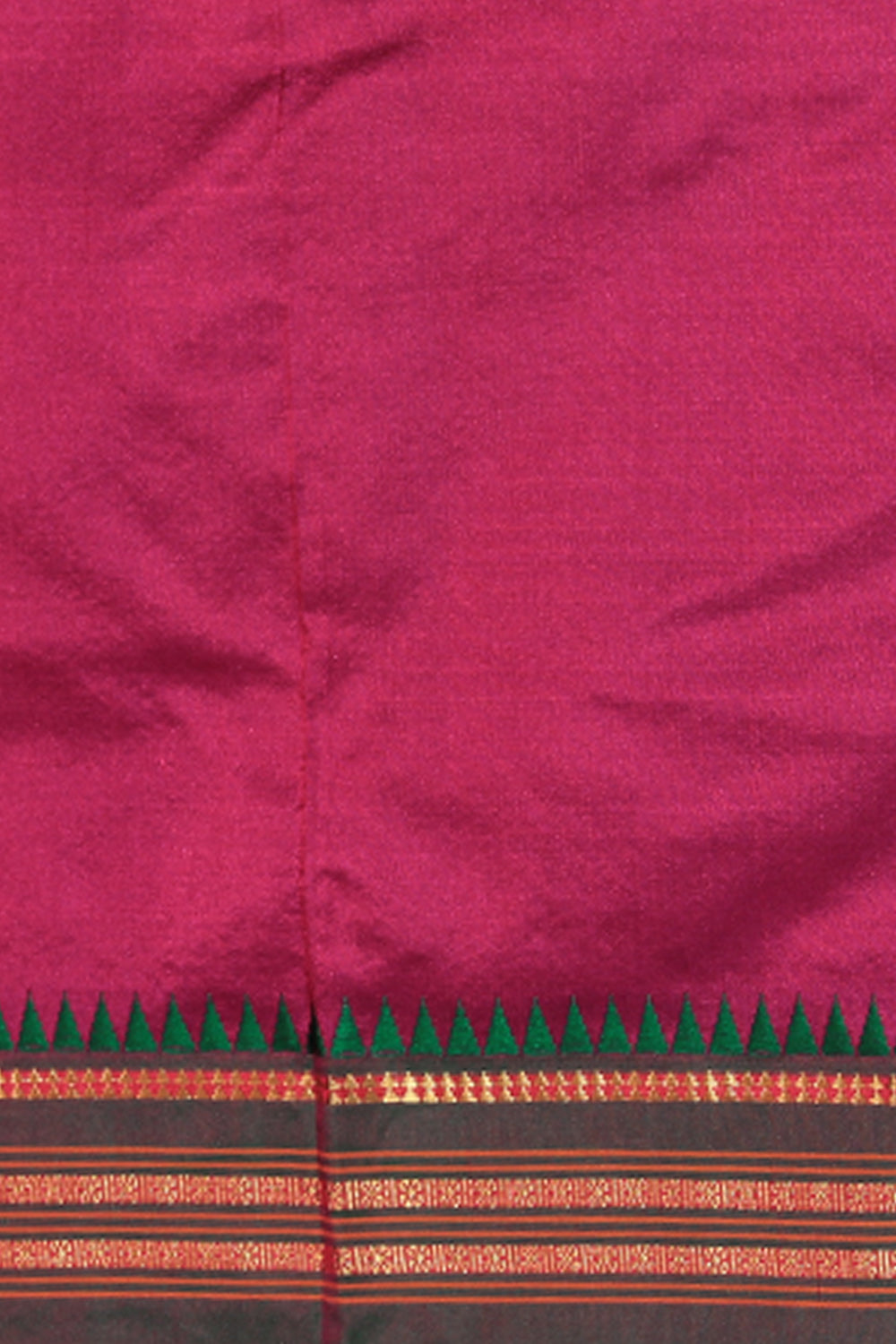 Narayanpet Silk Magenta-Pink Saree