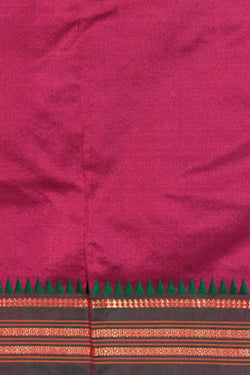 Image of Narayanpet Silk Magenta-Pink Saree