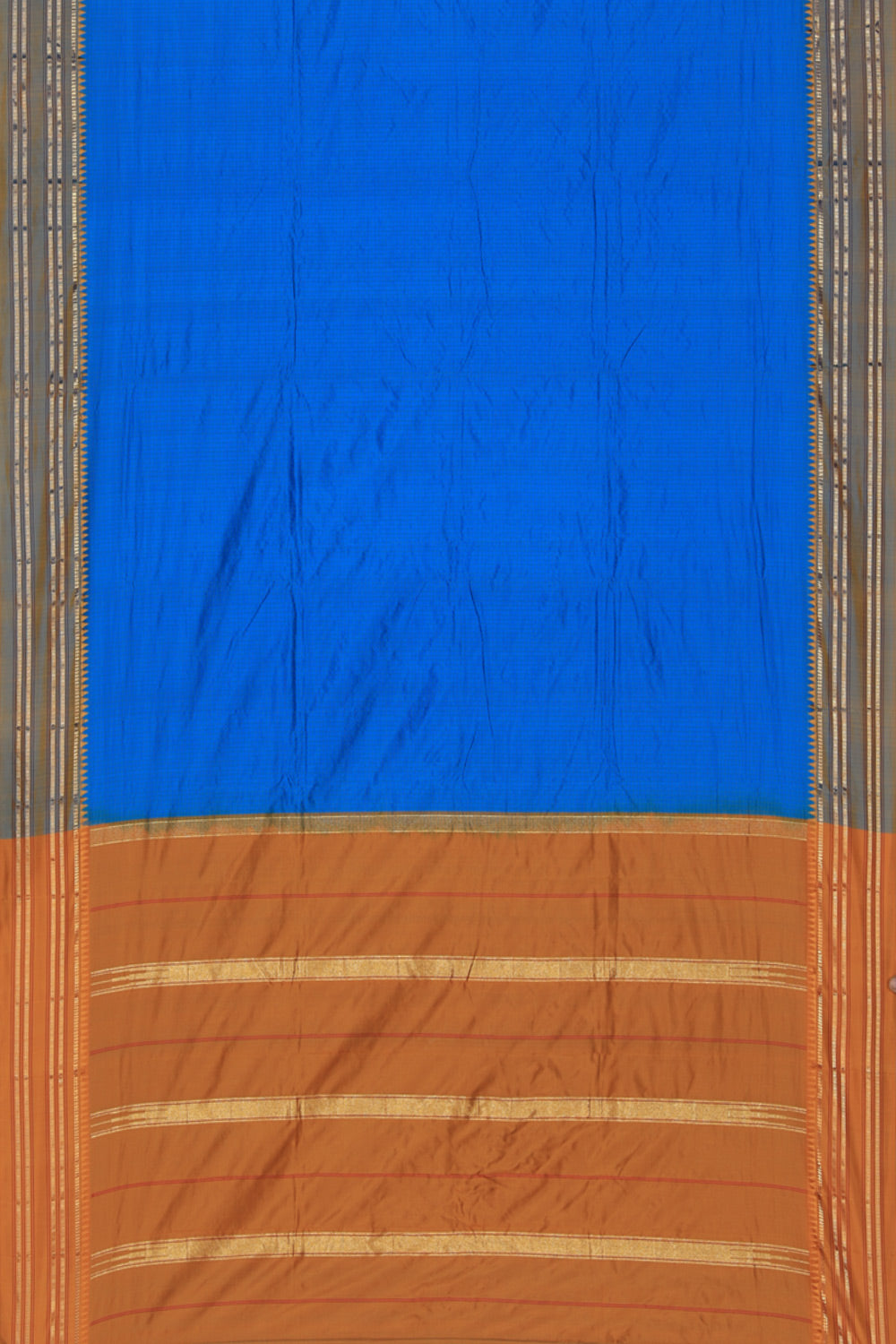 Narayanpet Silk Bright Blue Saree