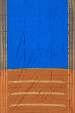 Image of Narayanpet Silk Bright Blue Saree