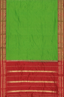 Image of Narayanpet Silk Green Saree