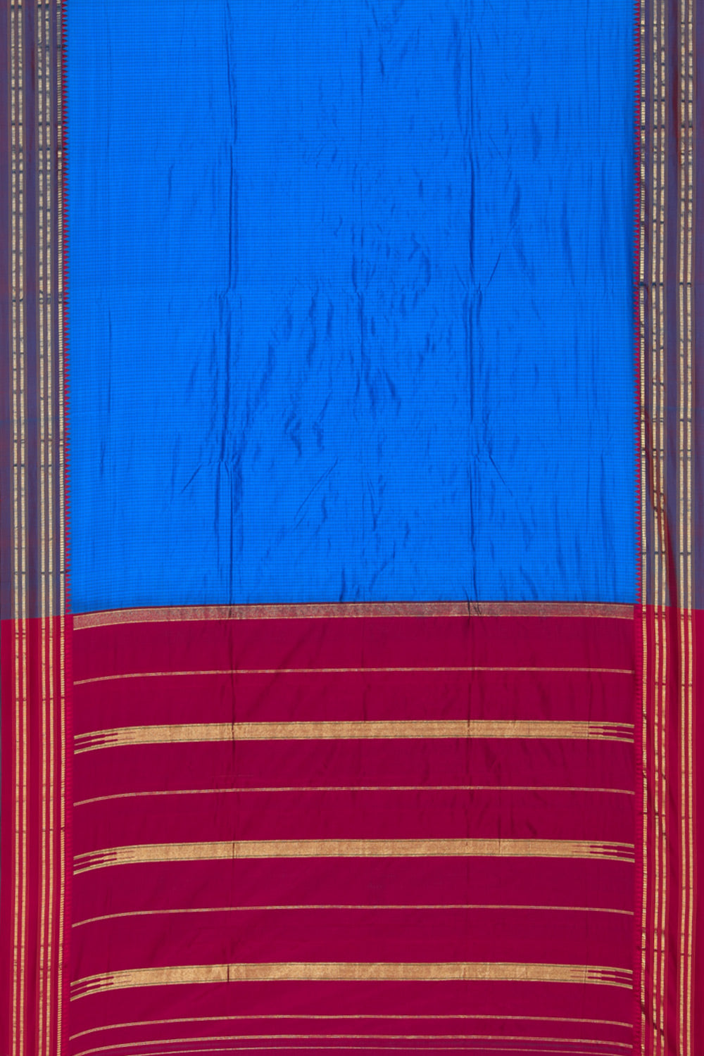 Narayanpet Silk Bright Blue Saree