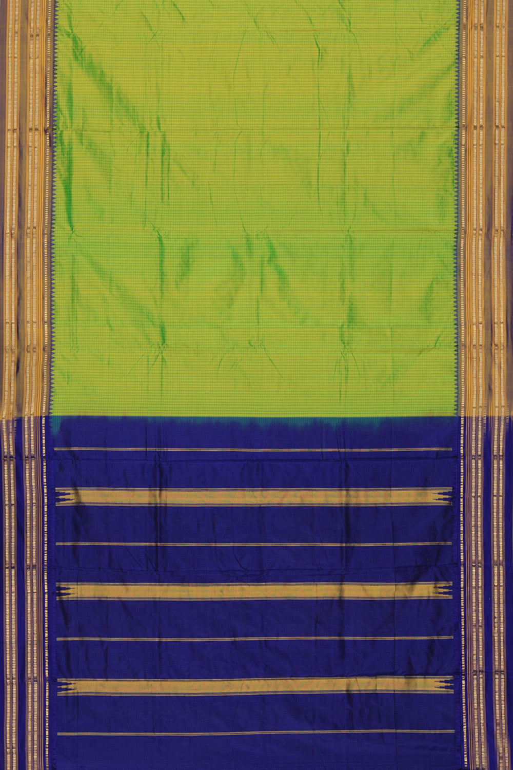 Narayanpet Silk Green Saree