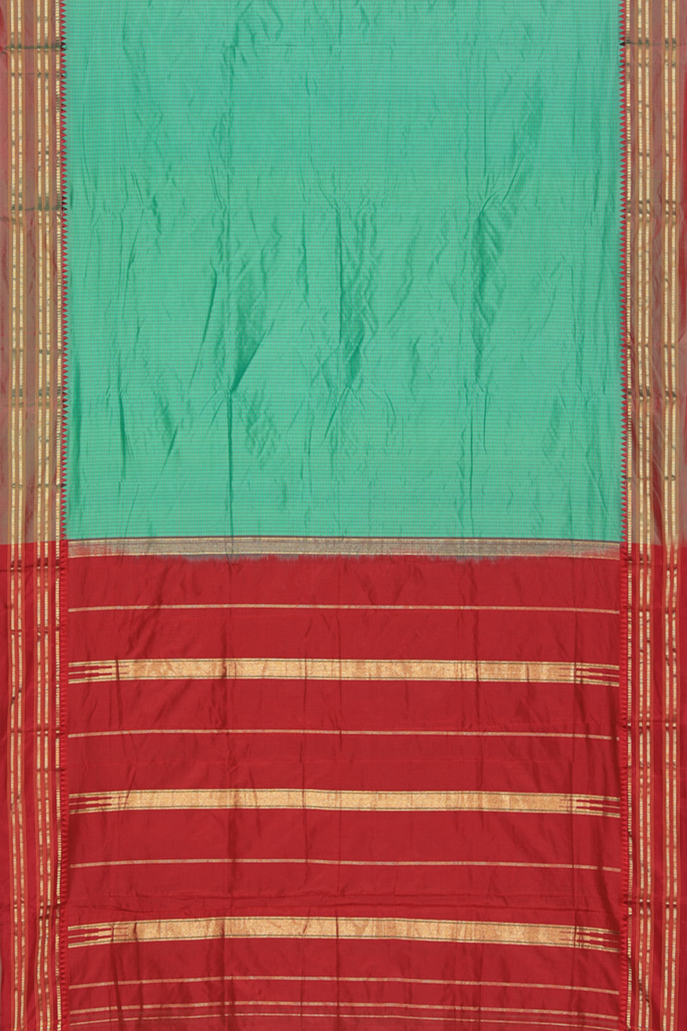 Narayanpet Silk Green Saree