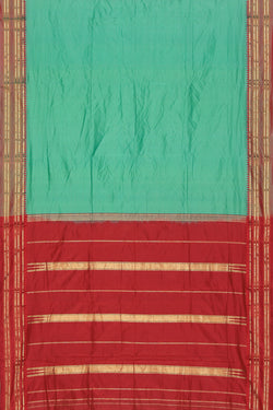 Image of Narayanpet Silk Green Saree