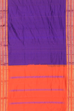 Image of Narayanpet Silk Purple Saree