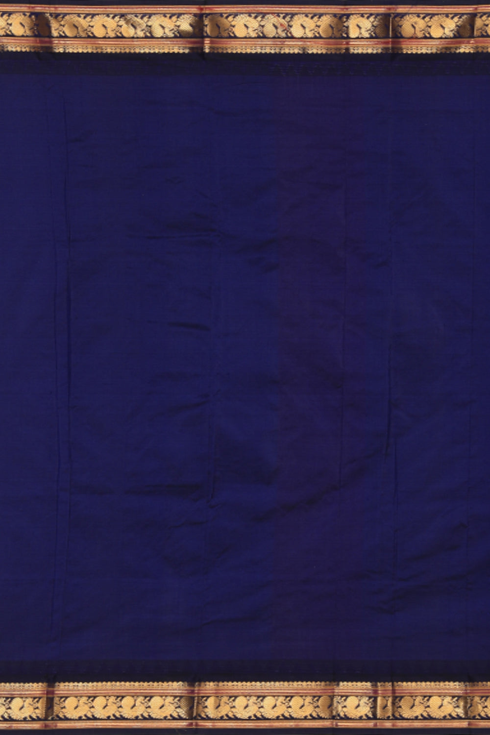 Image of Narayanpet Silk Blue Saree