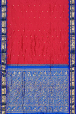 Image of Narayanpet Silk Pink Saree