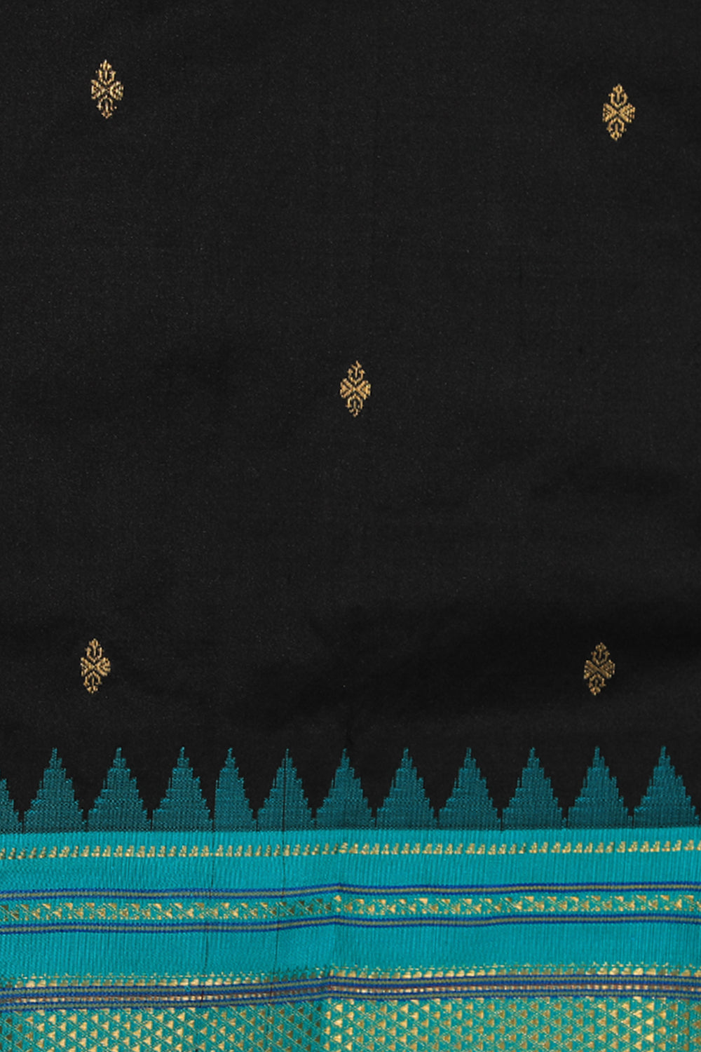 Narayanpet Silk Black Saree