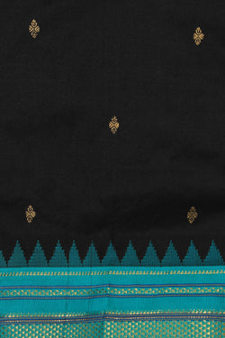 Image of Narayanpet Silk Black Saree