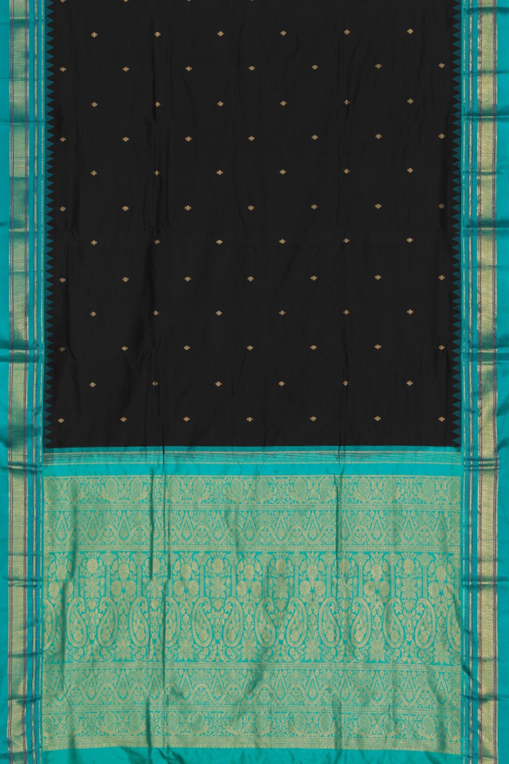 Narayanpet Silk Black Saree