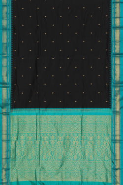 Image of Narayanpet Silk Black Saree