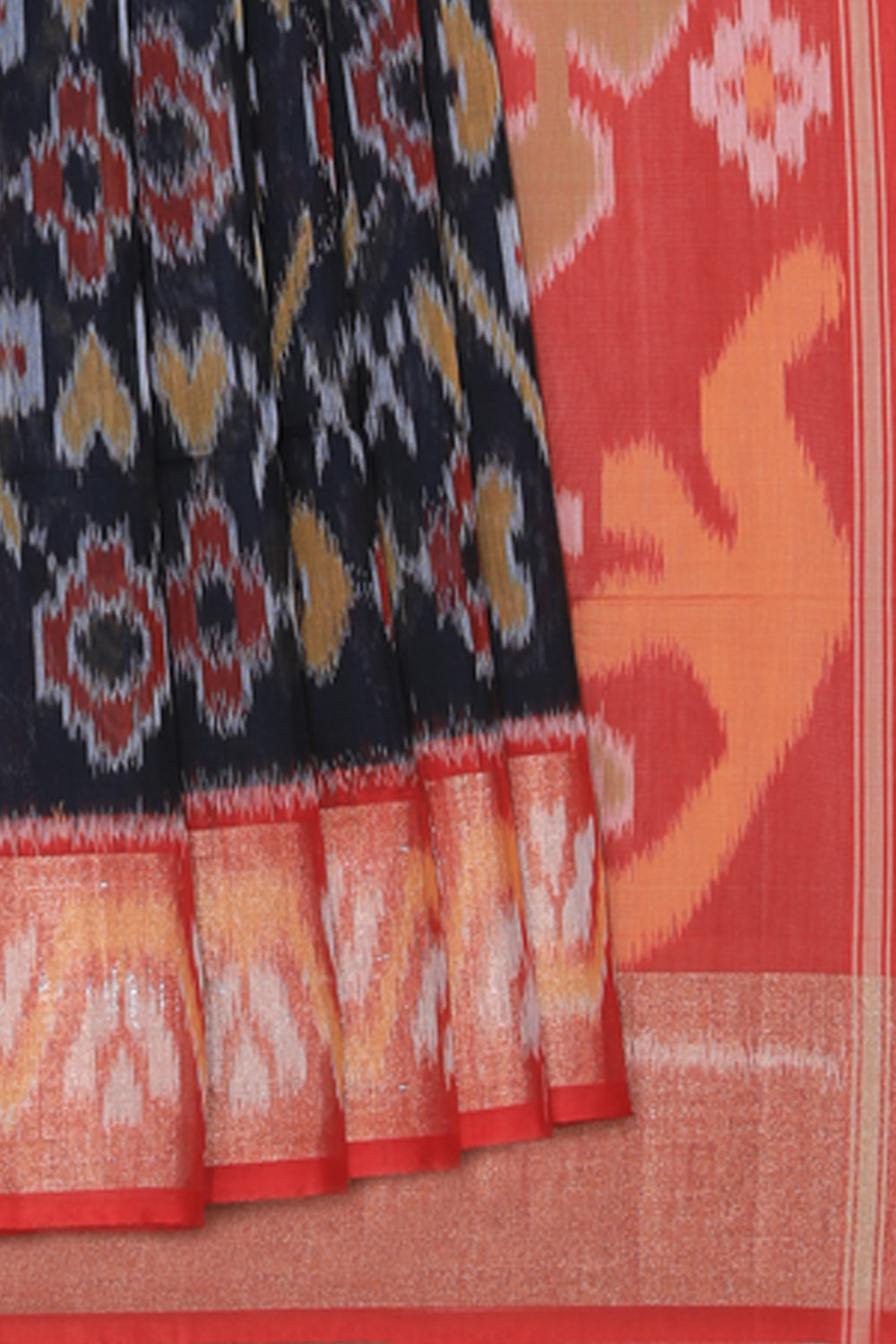 Collection of Simple Elegant Ikat Saree in a gallery layout