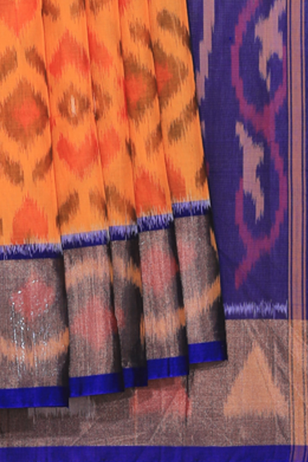 Collection of Simple Elegant Ikat Saree in a gallery layout