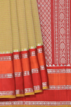 Collection of Kuppadam Green Saree in a gallery layout