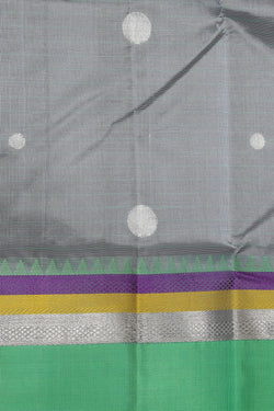 Collection of Kuppadam Grey Saree in a gallery layout