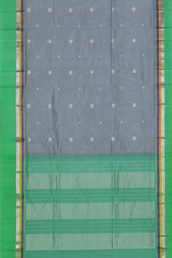 Collection of Kuppadam Grey Saree in a gallery layout