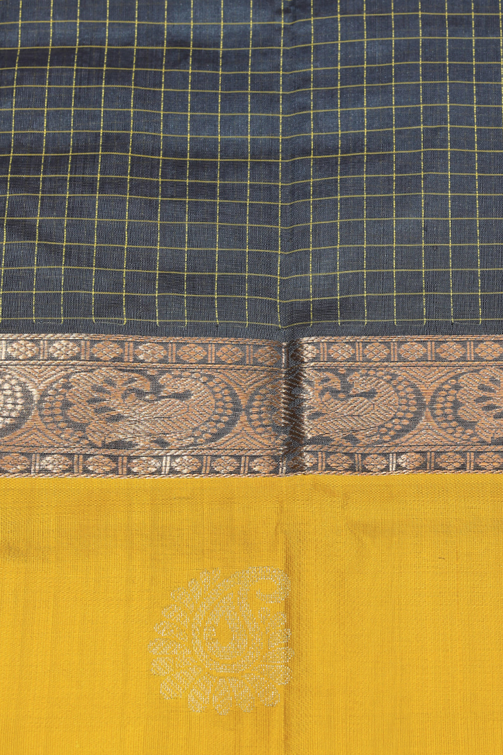 Collection of Kuppadam Grey Saree in a gallery layout