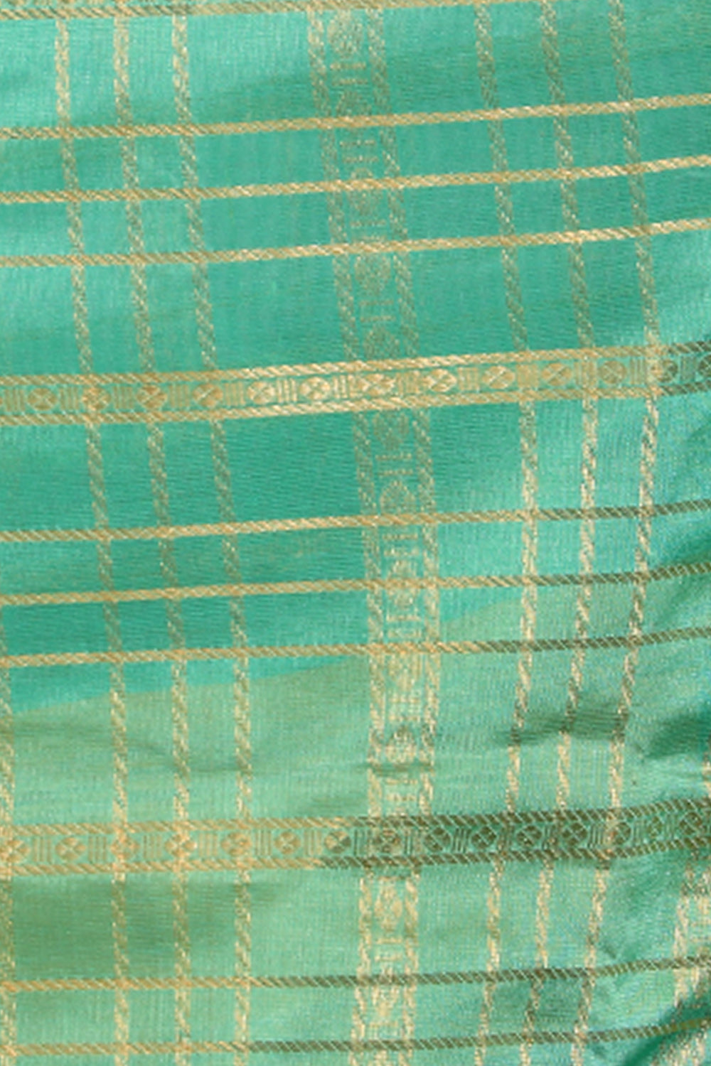 Collection of Kuppadam Turquoise Green Saree in a gallery layout