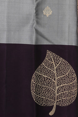 Collection of South Silk Grey Saree in a gallery layout