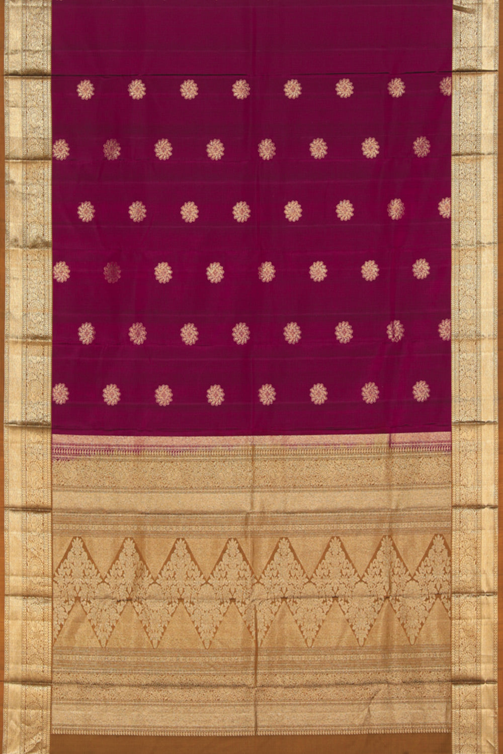 Collection of South Silk Deep-Wine Pink Saree in a gallery layout