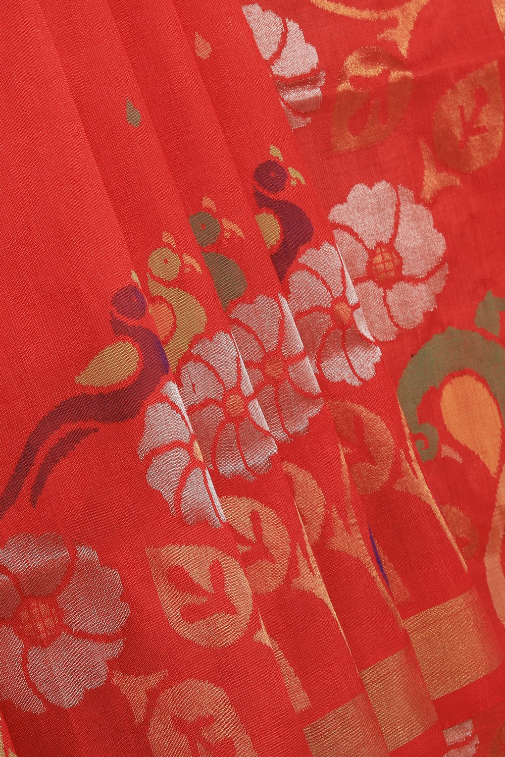 Image of Uppada Silk Red Saree