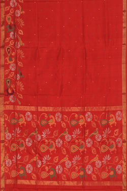 Collection of Uppada Silk Red Saree in a gallery layout