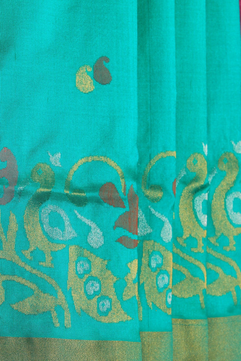 Uppada Silk Green Saree