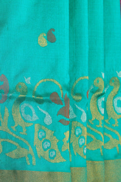 Image of Uppada Silk Green Saree