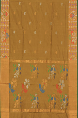 Image of Uppada Silk Heena Green Saree