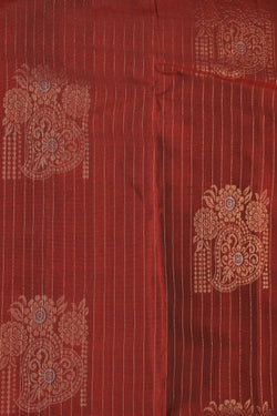 Collection of South Silk Maroon Saree in a gallery layout