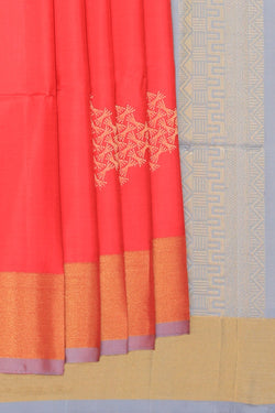 Collection of South Silk Fuchsia-Pink Saree in a gallery layout