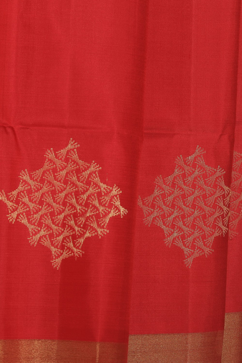 Image of South Silk Fuchsia-Pink Saree