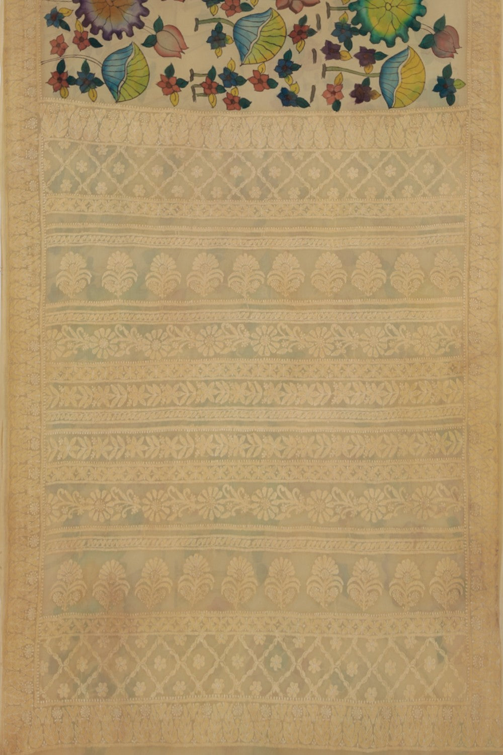 Image of Georgette Kalamkari Saree